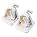 SKED 2Pcs A Buon Mercato Bianco Asta Appesa Clip Wall Sticker Tenda Appeso Ganci Asta di Fissaggio Asta Tenda della Doccia Clip Fissa Appeso Cremagliera Gancio, Tazze