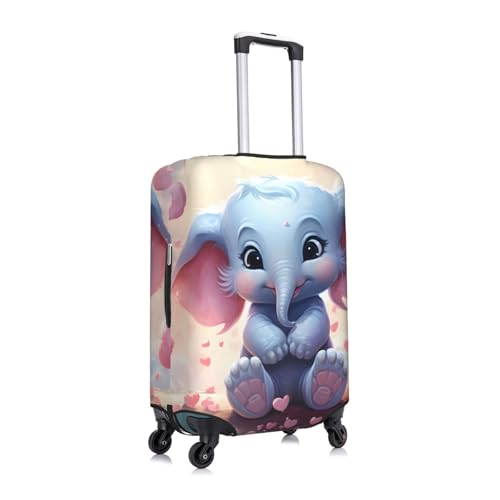 Beautiful Elephant Travel Luggage Cover for Suitcase Anti-Scratch Fashion Suitcase Protector Washable Elastic Baggage Covers Fits 18-21 Inch Luggage for Travel Beach Holiday2