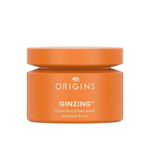 Origins GinZing Glow-Boosting Face Mask | Visibly Brightens Skin Now & Over Time | With Vitamin C & Caffeine from Coffee Beans, 2.5 Fl Oz