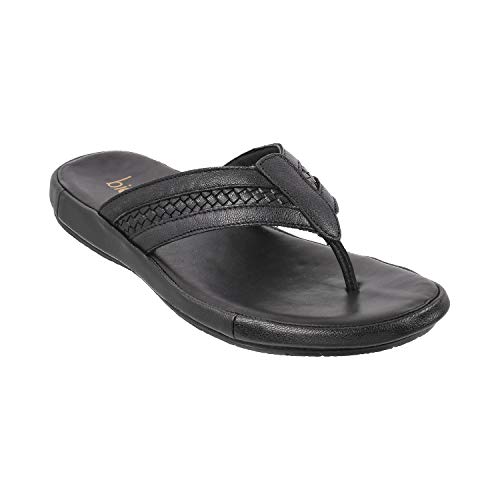 Metro Mens Leather Black Slippers (Size (8 UK (42 EU)) (B08XM9VCH4) Amazon Price History, Amazon Price Tracker