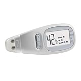Three button cell batteries are included for long time use, and it can notice the low battery image on the LCD.