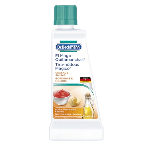 Dr. Beckmann El Mago Quitamanchas Grasa y Salsas | El quitamanchas especializado combate las manchas de grasa, chocolate, etc. | 50 ml