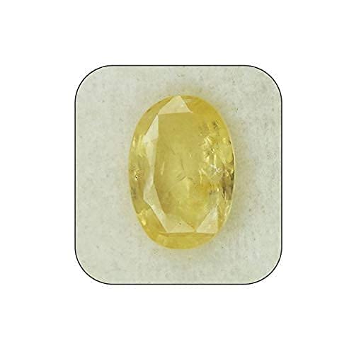 Saphir jaune naturel AAA+ 3.30 carats pour bague de prestige