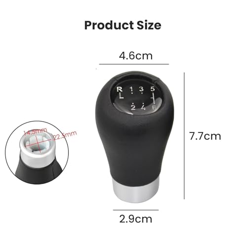 lcyen 6 Gang Car Gear Shift Knob Sporthebel Handball für BMW 1 3 5 6er X1 X3 X5 E60 E61 E65 E83 E84 E91 E92