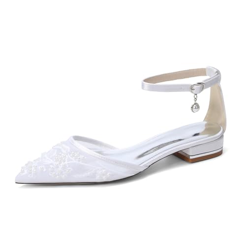 Chaussures de mariage plates pour femme parfaites du bureau à la soirée
