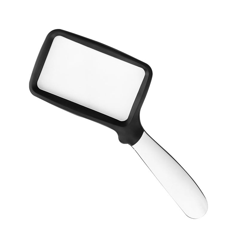 3-fache Lupe mit klappbarem Griff, dimmbar, LED-Licht, beleuchtete Leselupe