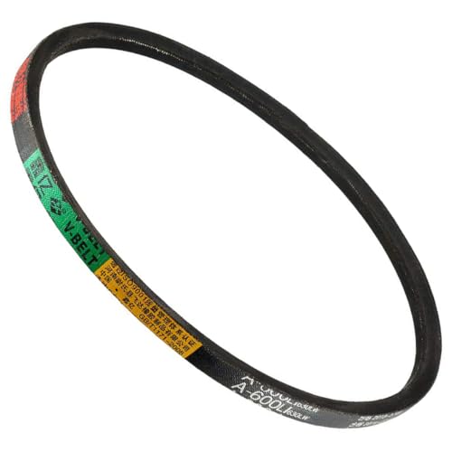 Image of TA-VIGOR A-600 V-Belt Drive Belt 600mm Inner Girth 13mm Width 8mm Thickness, Neoprene Rubber A-Section Power Transmission Belts for Lawn Mower Industrial Equipment