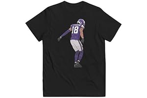 Justin Jefferson Griddy Sketch Youth T-Shirt