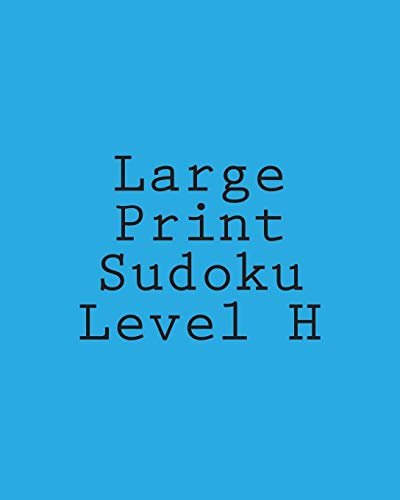 Large Print Sudoku Level H: Intermediate Sudoku Puzzles