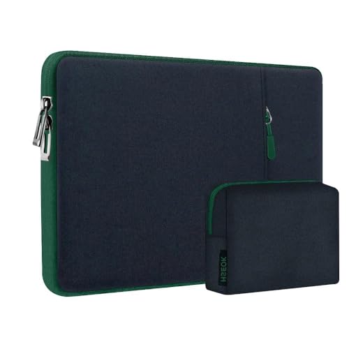 Funda para portátil de 14 pulgadas con bolsa de accesorios maletín impermeable negro