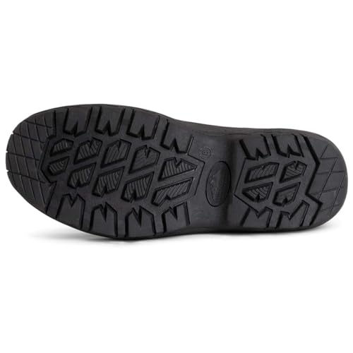 POLAR Mens Waterproof Outsole Deep Tread Fully Faux Fur Lined Winter Durable Snow Boots - Black Pull On - US13 - YC06844