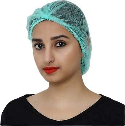 DM Specially for Specialist- Disposable Cap Stretchable Green Bouffant Caps/Surgical Caps/Cooking Caps (200 Pieces)