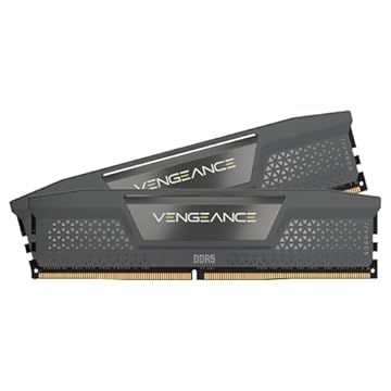 CORSAIR Memória de computador desktop Vengeance DDR5 RAM 32GB (2x16GB) 6400MHz CL36-48-48-104 1,35V AMD Expo Intel XMP 3.0 – Cinza (CMK32GX5M2B6400Z36)