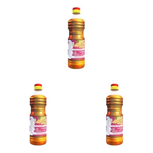 Image of Patanjali Pure Sesame Til Oil 1L - Cold Pressed Natural Edible Cooking & Massage Til Oil | 100% Pure | No Additives | 100% Vegetarian | For Cooking & Frying Use (Pack of 3)