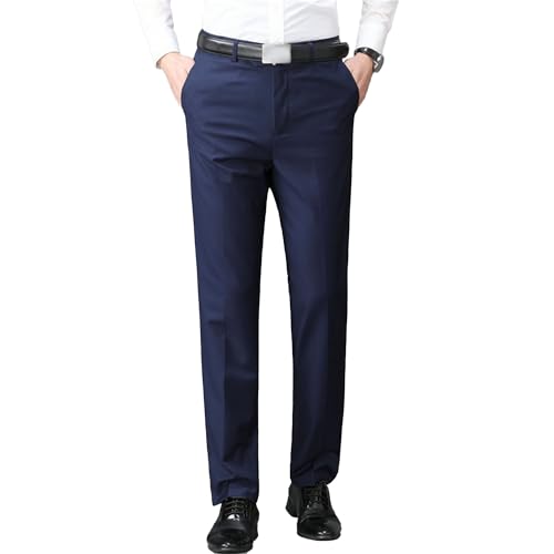 Men's Business Slim Fit Dress Pants Spring Summer Lightweight Suit Pants Casual Straight Leg Stylish Work Pants​