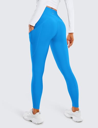 Image of CRZ YOGA Fleece Thermal Leggings Pockets 28'' | Casual, Full Length, Winter, Warm, for Women