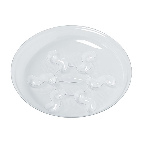 image for Idyllize 5 Pieces of 8 inch Clear Thick Plastic Heavy Duty Plant Sturd