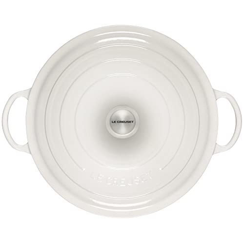 Le Creuset Signature Cast Iron Chef's Oven, 7.5qt, White, LS2514-3216SS by Le Creuset - Image 2