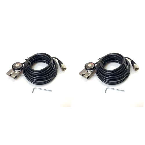 Câble coaxial NMO vers PL259 RG58 5M lot de 2 rallonges d'antenne pour émetteur autoradio