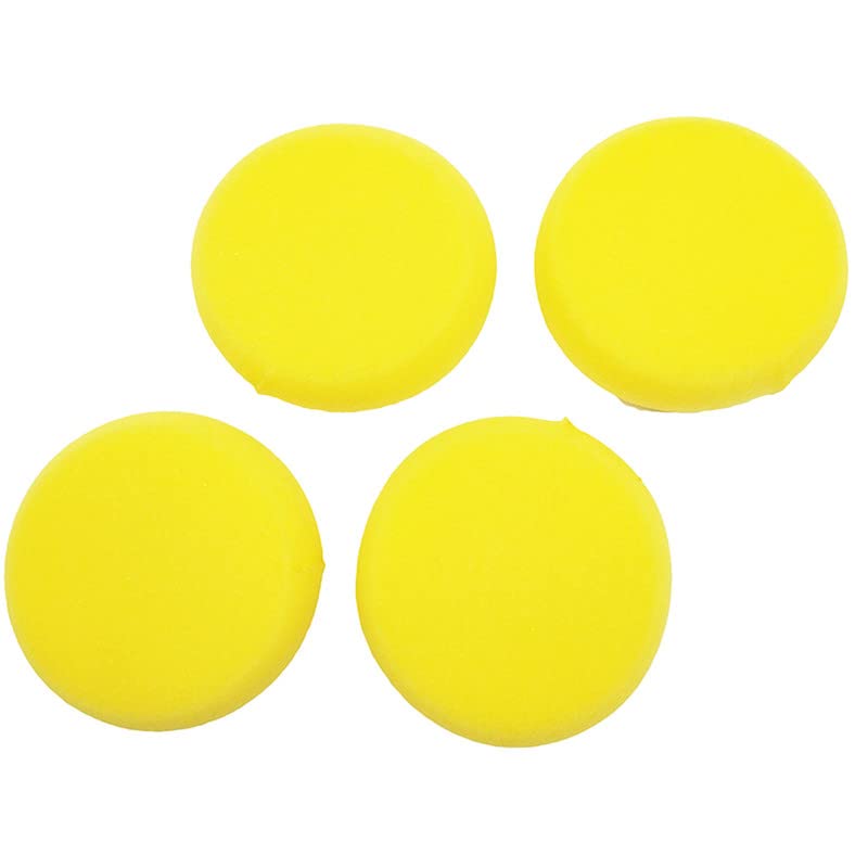 GLAZU Painting Tools - Yellow Sponge for Smooth and Even Paint Application, Easy to Clean (Pack of 4)