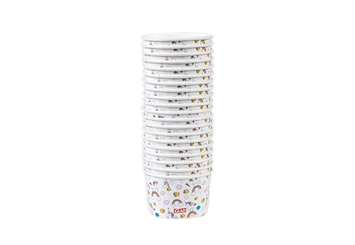 Image of Glad for Kids Unicorn Mini Paper Snack Bowls, 6 Oz, 20 Count, 10-Pack