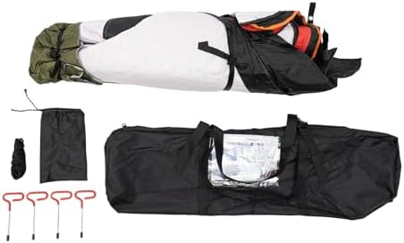 Ice Fishing Shelter, Portable & Foldable, 1-2 Person Capacity, 57 Sq Ft, Windproof & Waterproof Design for Outdoor Fishing