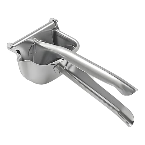 Manuelle Fruchtentsafter, Hand-Saftpresse, eingebauter poröser Filter, ergonomischer Griff, Multi-Fruit-Extraktor, 304 Edelstahl, 23 x 12,3 x 5,5 cm