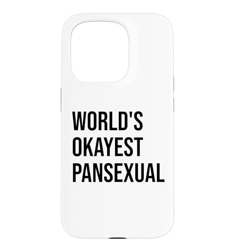 World's Okayest Pansexual Pride LGBTQ Pan Pride Queer Gay �X�}�z�P�[�X iPhone 15 Pro �p