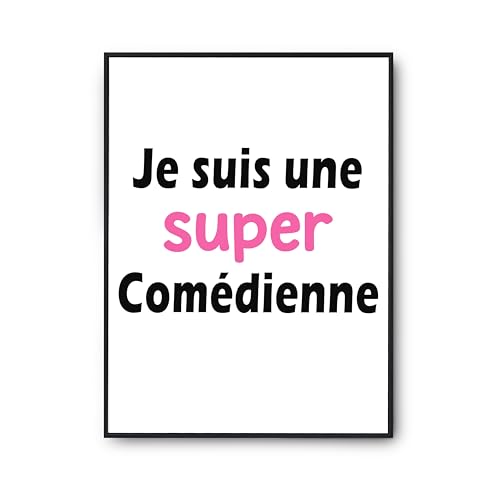 Cadeau Anniversaire Comedienne - Poster Humour à Offrir