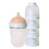 DOBLE SISTEMA ANTICÓLICOS: Integrado en todas las tetinas, el sistema anticólicos de Happymami garantiza una alimentación cómoda y sin molestias para el bebé. Funciona en cualquier posición, previniendo los cólicos del bebé durante la alimentación