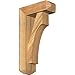 Ekena Millwork BKT0604X16X28WTL04RWR Westlake Craftsman Rough Sawn Bracket w/Offset Brace, Western Red Cedar