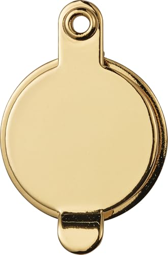 ABUS 2203 Gold Türspion mit Sichtschutz Weitwinkel 180° - Bohrloch Ø 14mm, Spion für 35-106mm Türen - Robuste Echtglaslinse
