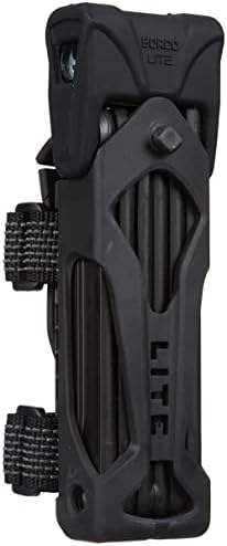 ABUS folding lock Bordo Lite 6050/85 with lock bag - lightweight bike lock made of special steel - ABUS security level 7 - 85 cm - black