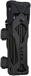 ABUS folding lock Bordo Lite 6050/85 with lock bag - lightweight bike lock made of special steel - ABUS security level 7 - 85 cm - black