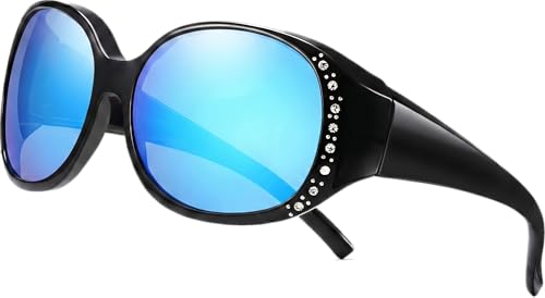 Yogo Vision Fit Over Polarized Sunglasses for Women Wraparound Glasses