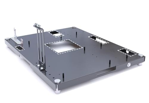 DIY Open Frame PC Test Bench - Acrylic Gaming Computer Case Support ATX/M-ATX/ITX Motherboard Black