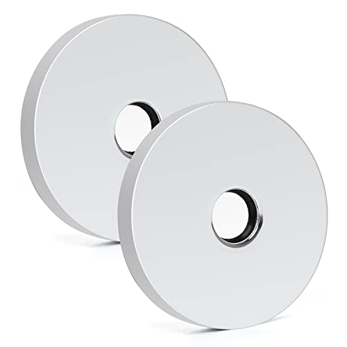 OPERMAXER Lot de 2 brides de bras de douche modernes 8,9 cm - Pour pommeau de douche universel - Chromé Cover