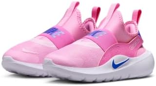 Nike Little Kids' Flex Runner 4 Shoes, Pink Rise/Racer Blue-Playful Pink, 2Y - 4