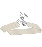 Spring Fever Foam Padded Clothes Hangers with Hooks - Sponge Non Slip Chrome Plating Heavy Duty S...