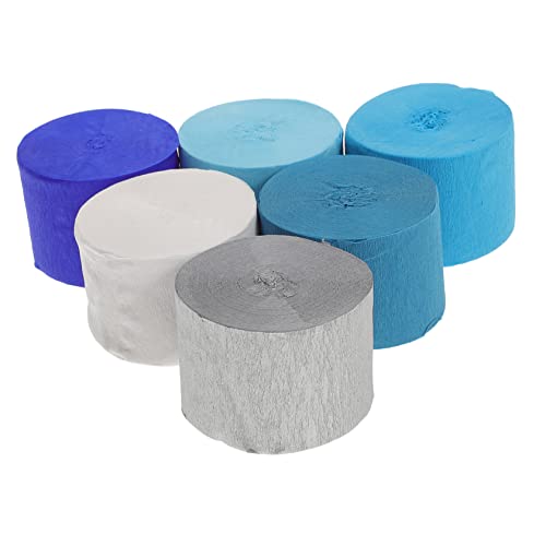 VILLCASE 12 Rolos papel crepom decorativo flores papel crepom decorações streamer papel presente pap