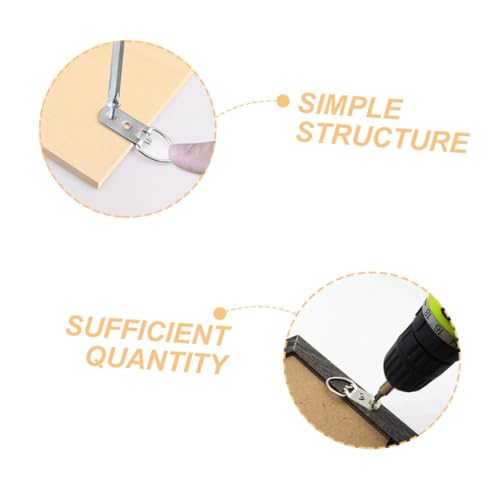 Image of 1set Heavy-Duty d Picture Hangers Hooks for Hanging Frames Artwork Mirrors for Drywall Use Sturdy Picture Hanging Hardware
