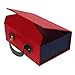 VILLFUL Decorative Gift Box with Handle Creative Flipping Lid Packaging Box for Weddings Birthdays and Holidays Presenting Special Gifts Red