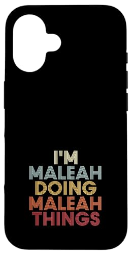 Maleah Name Maleah Personalized Name First Given �X�}�z�P�[�X iPhone 16 �p