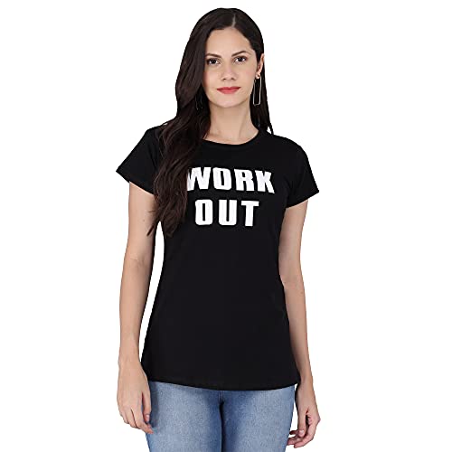 Image of FUNDAY FASHION Women & Girls Cotton Regular Fit Half Sleeves T-Shirt