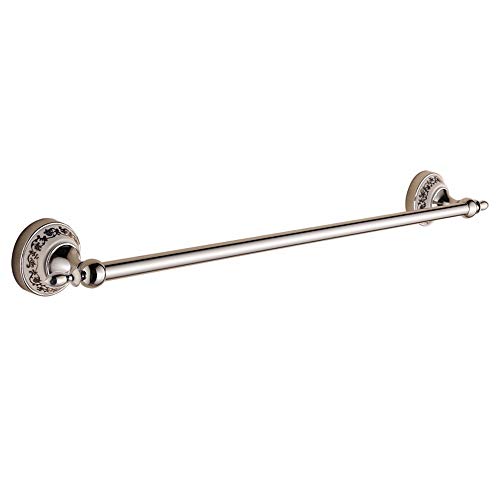 Porte Serviette Salle De Bain Serviette à tringle unique en porcelaine bleue et blanche, européenne, suspendue dans la salle de bain 65cm Tige De Serviette De Bain Murale Cover