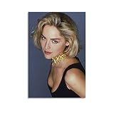 AERFIT Toile Oeuvre Peinture 30x50cm sans Cadre Actrice américaine Mannequin Sharon Stone Sexy rétro Affiches ameublement décoratif Salon Chambre