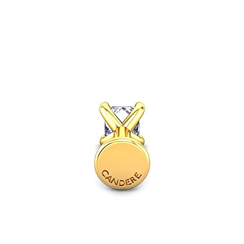 CANDERE - A KALYAN JEWELLERS COMPANY Yellow Gold 18K (750) BIS Hallmark Single Stone SI IJ Diamond Nosepin for Women - Image 5