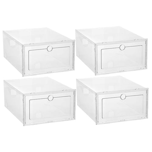 Boîtes à chaussures transparentes robustes et compactes TOYANDONA PP