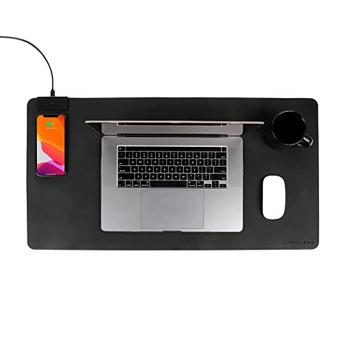 Limitless DeskPad Pro 2 en 1, tapete para mouse XL con carga inalámbrica miniatura 1