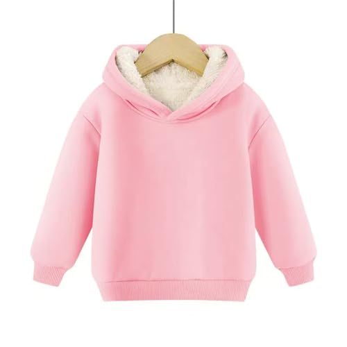 Kids Sherpa Lined Hoodie Unisex Boys Girls Fleece Pullover Sweatshirt Thick Thermal Flannel Sweater Winter Warm Tops3